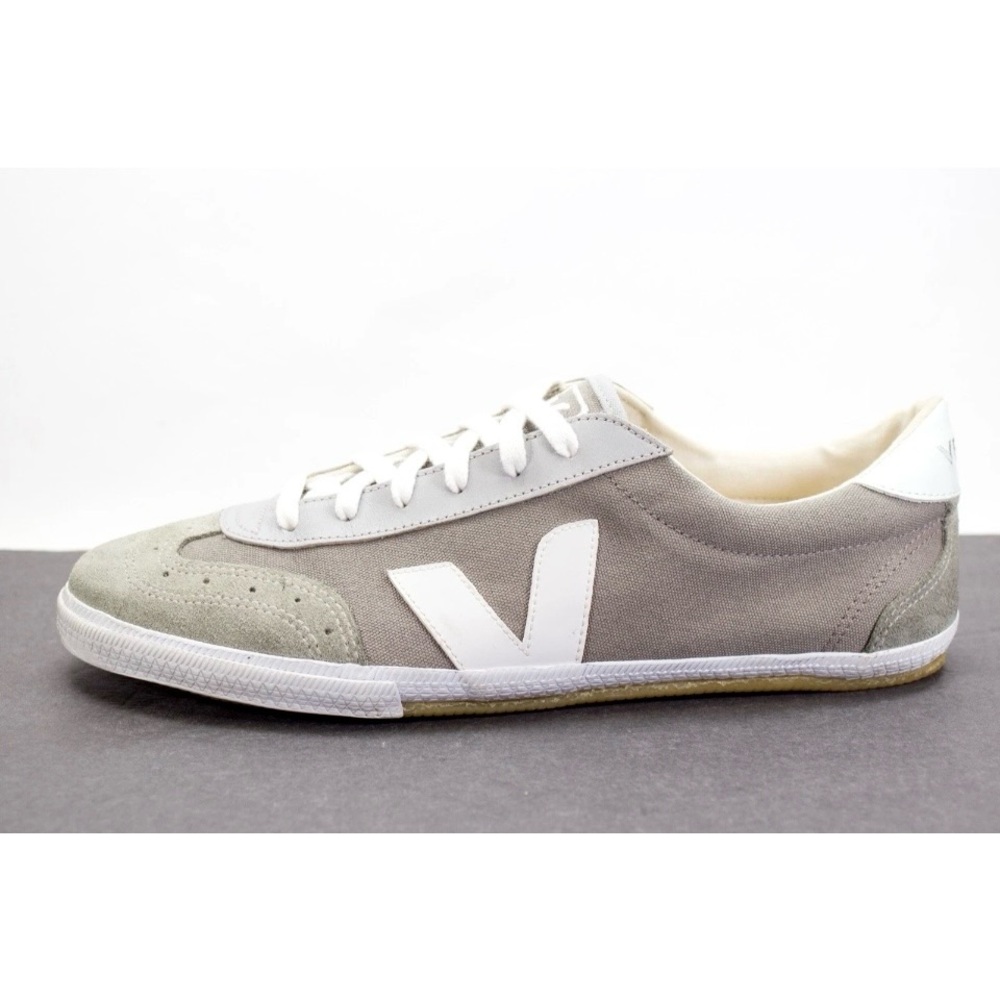 Veja Volley O.T. Bastille Mens Sz US 11 Gray Suede Canvas Lace Up Shoes Sneakers - Picture 3 of 11